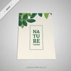 Flyer With Green Leaves Psd