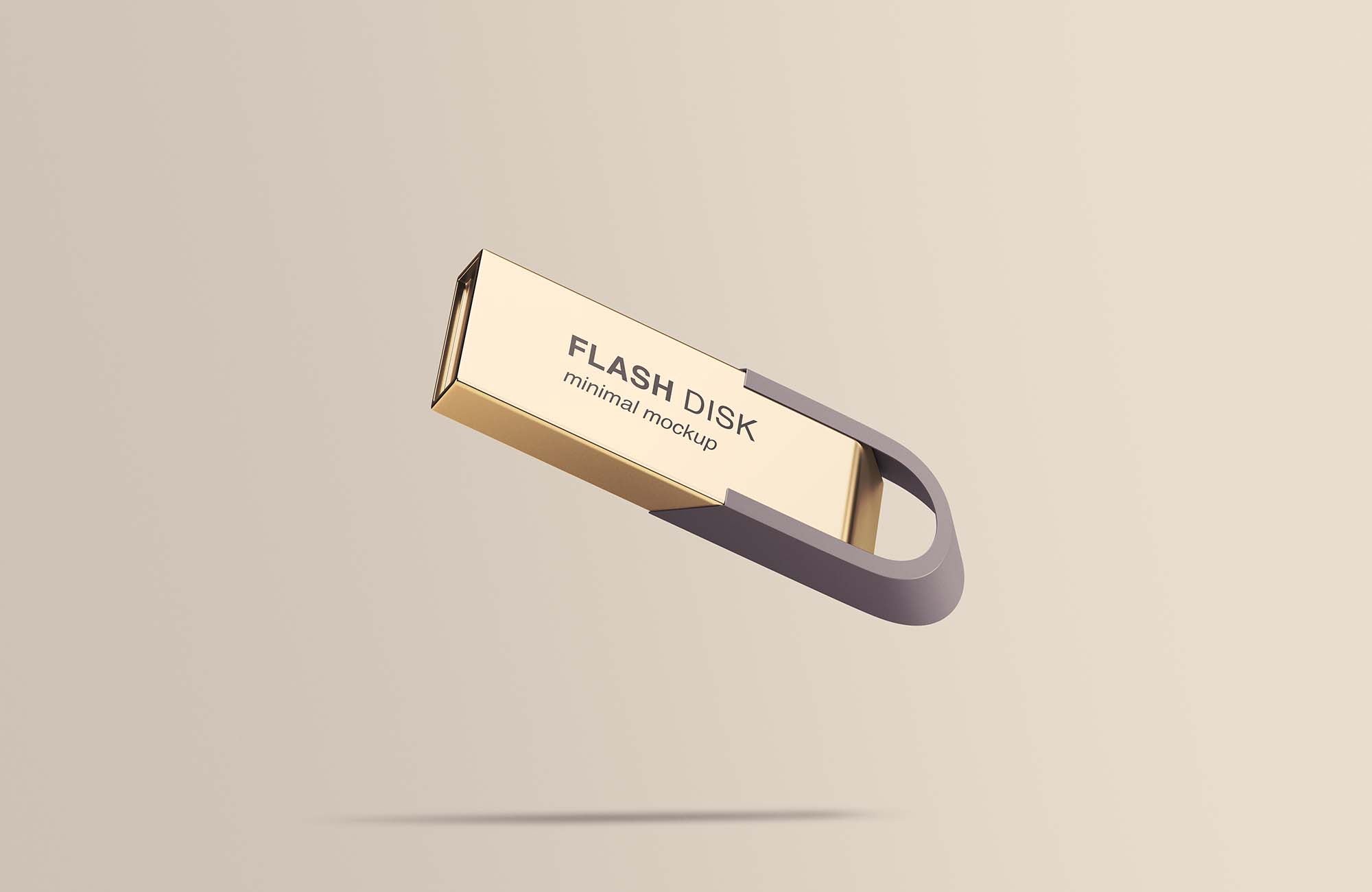 Flying Flash Disk Mockup