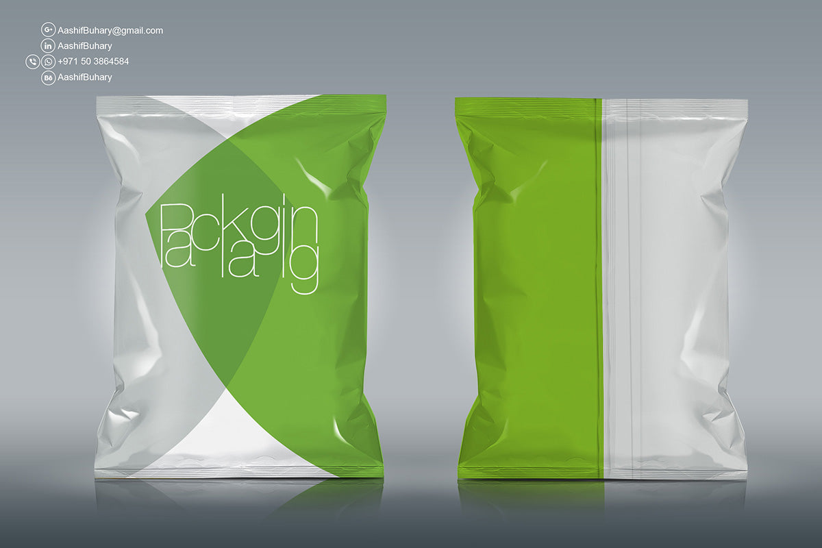 Foil Chips Psd Mockup