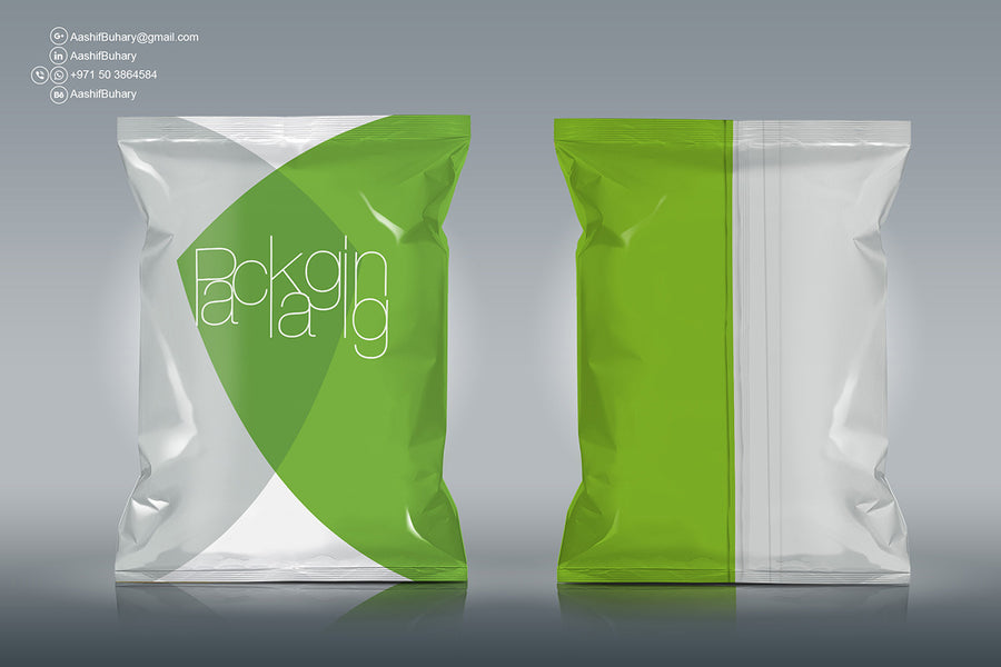 Foil Chips Psd Mockup