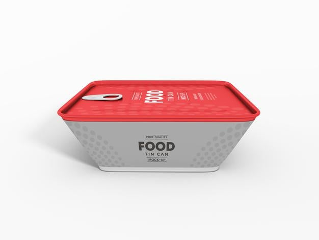 Foil Food Container Packaging Mockup Psd