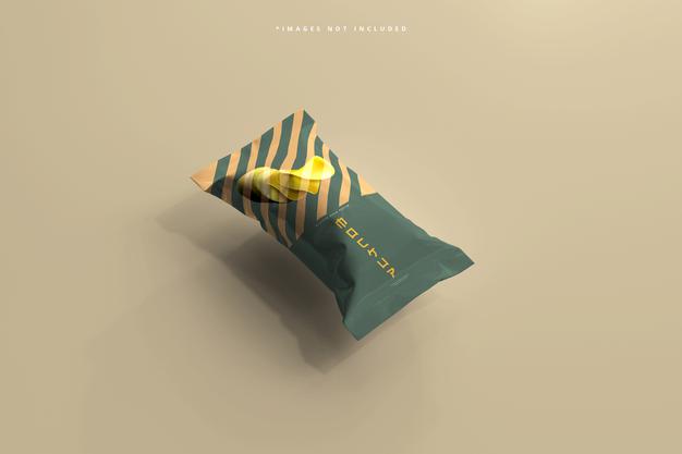 Foil Food Pack Mockup Psd