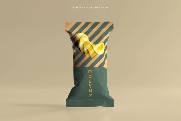 Foil Food Pack Mockup Psd