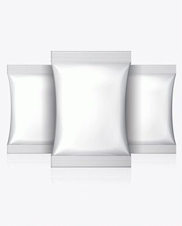 Foil Food Snack Packaging Mockup