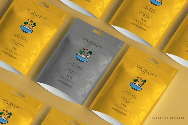 Foil Packaging Mockup Psd
