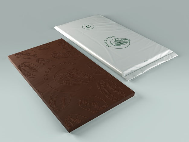 Foil Wrapping For Chocolate Mock-Up Psd