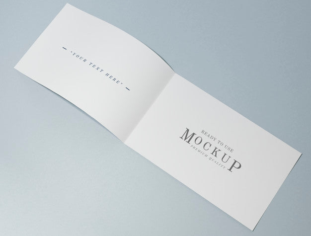 Foldable Card Or Brochure Mockup Psd