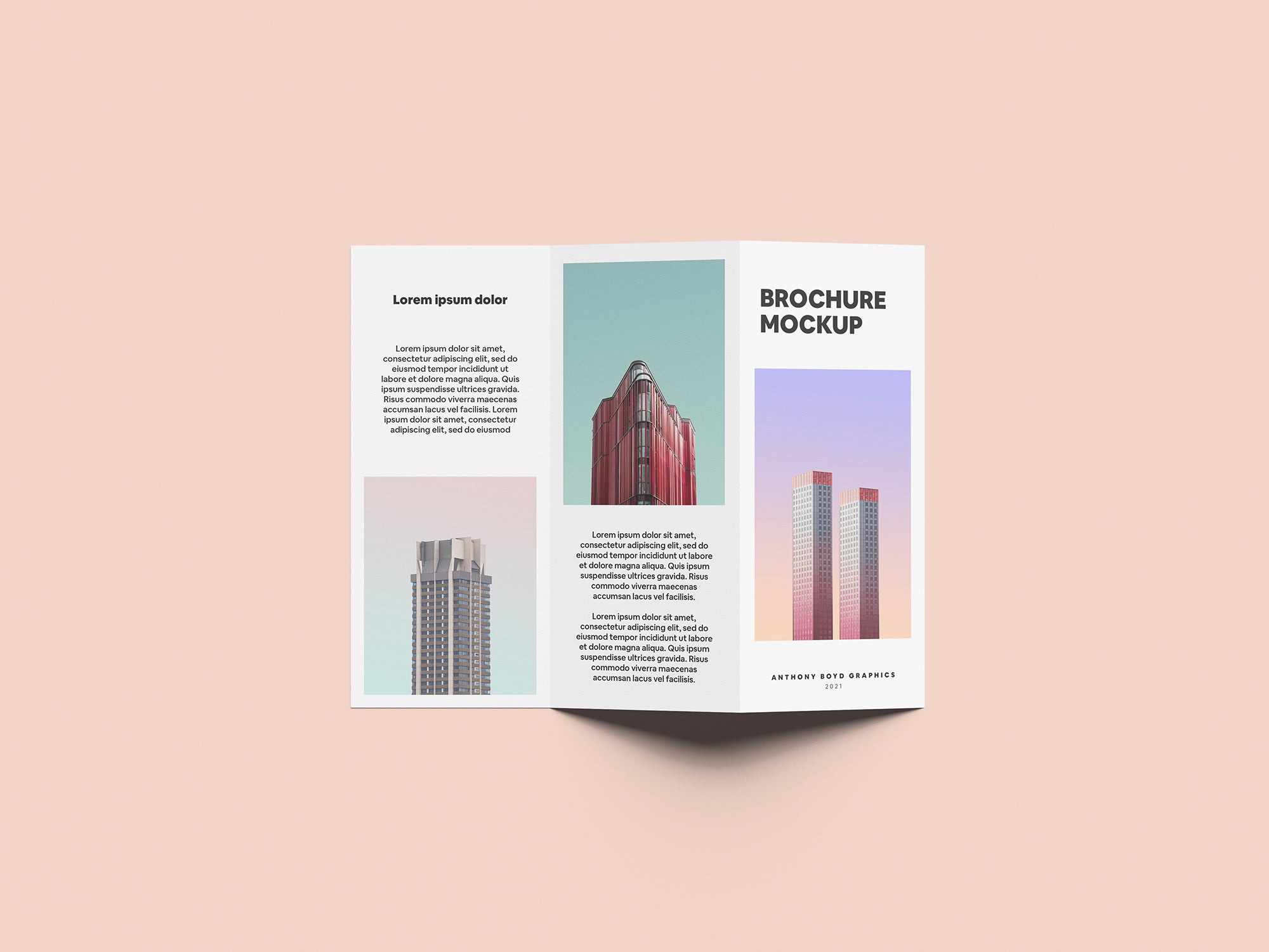 Folded Brochure Mockup