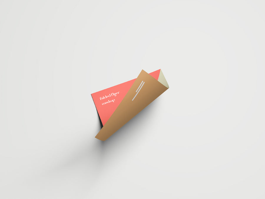 Folded Flyer Mockup