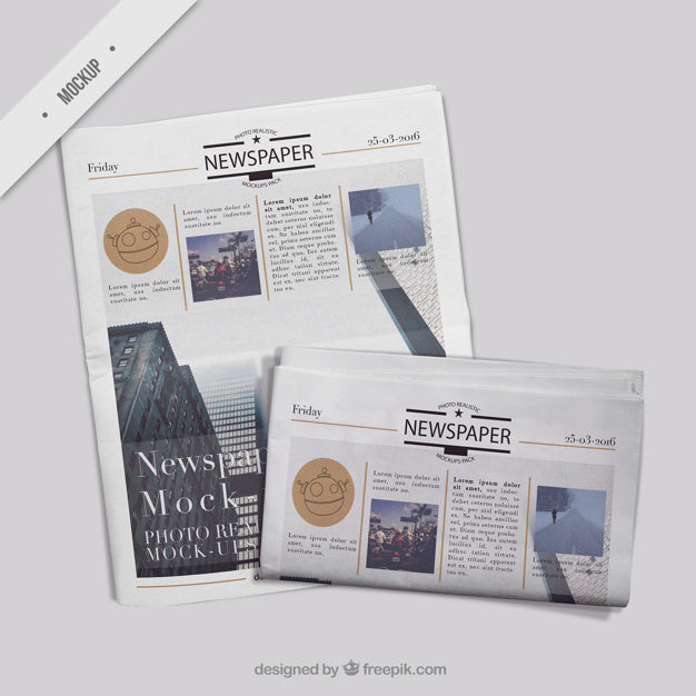 Folded Newspaper With Cover Newspaper Psd
