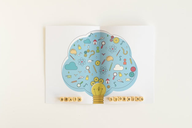 Folded Paper Mockup With Tips Concept Psd