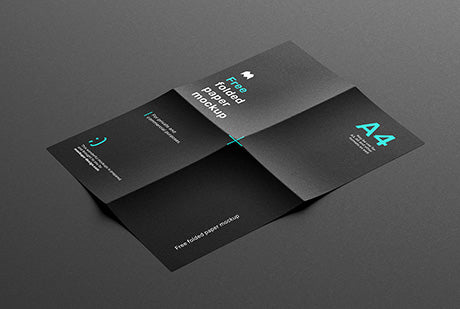 Folded Paper Mockup