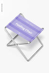 Folding Chairs Mockup, Perspective Psd
