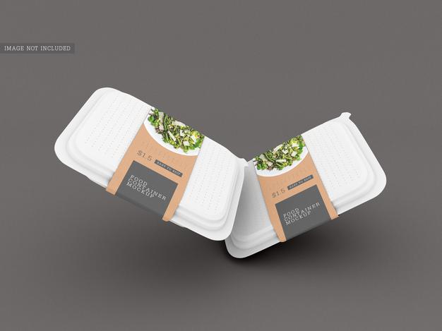 Food Box Packaging Mockup Psd