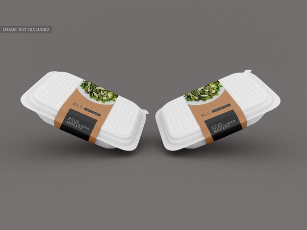 Food Box Packaging Mockup Psd