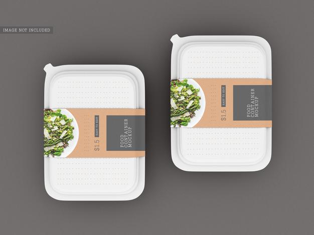 Food Box Packaging Mockup Psd