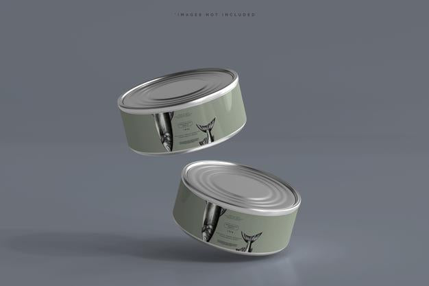Food Can Mockup Psd