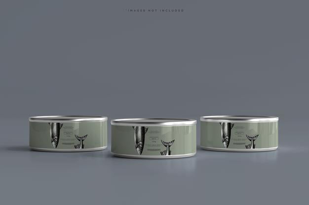 Food Can Mockup Psd