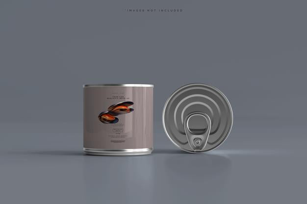 Food Can Mockup Psd