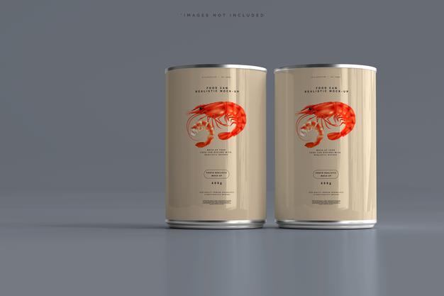 Food Can Mockup Psd