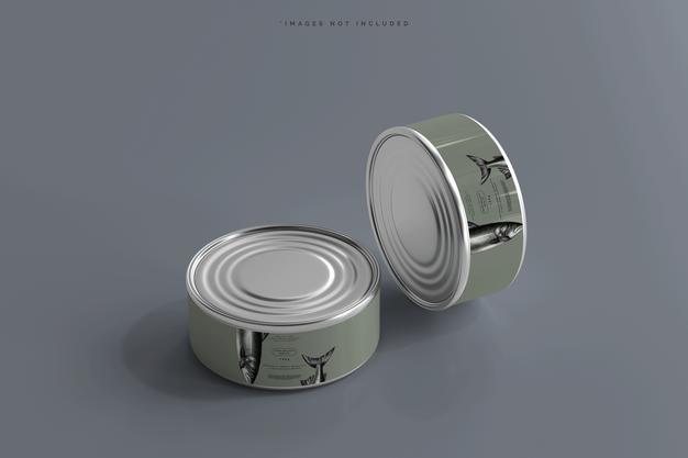 Food Can Mockup Psd