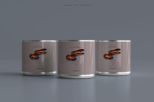 Food Can Mockup Psd