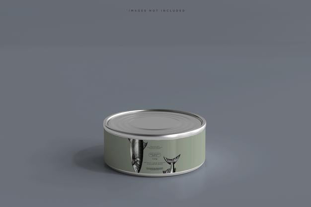 Food Can Mockup Psd