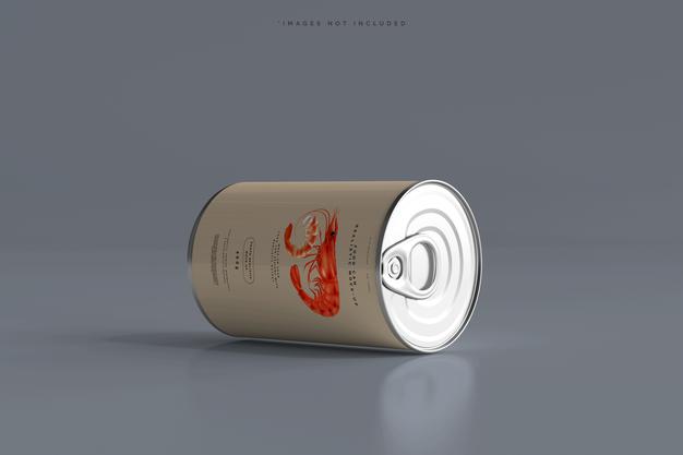 Food Can Mockup Psd