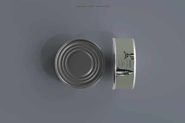 Food Can Mockup Psd