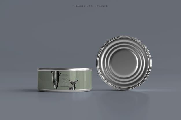 Food Can Mockup Psd