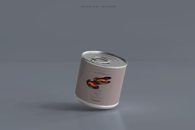 Food Can Mockup Psd