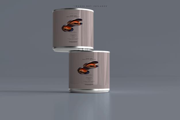 Food Can Mockup Psd