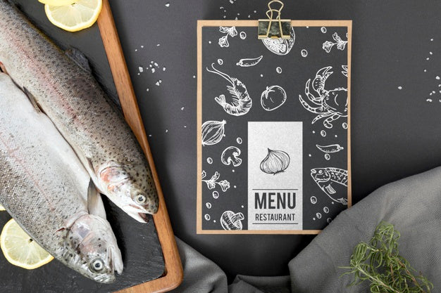 Food Menu Concept Mock-Up Psd