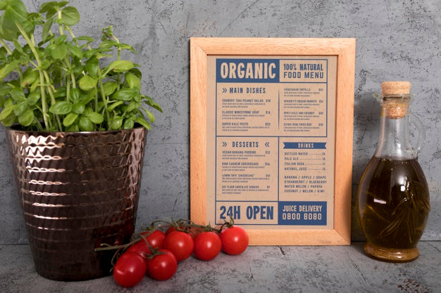 Food Menu Concept Mock-Up Psd