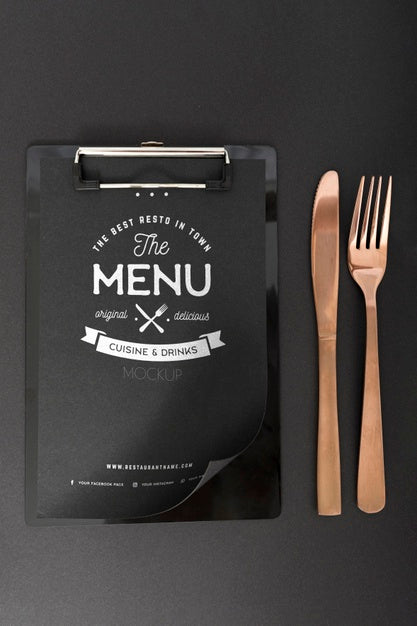 Food Menu Concept Mock-Up Psd