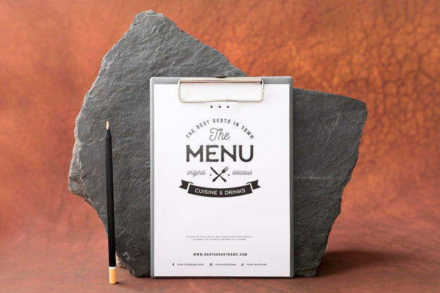 Food Menu Concept Mock-Up Psd