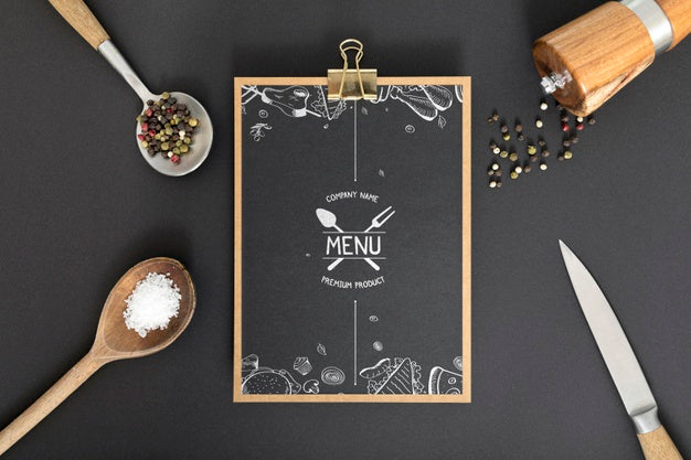 Food Menu Concept Mock-Up Psd