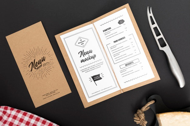 Food Menu Concept Mock-Up Psd