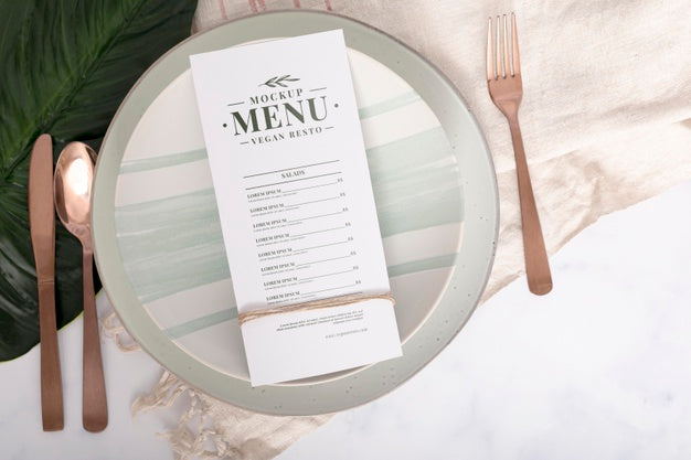 Food Menu Concept Mock-Up Psd