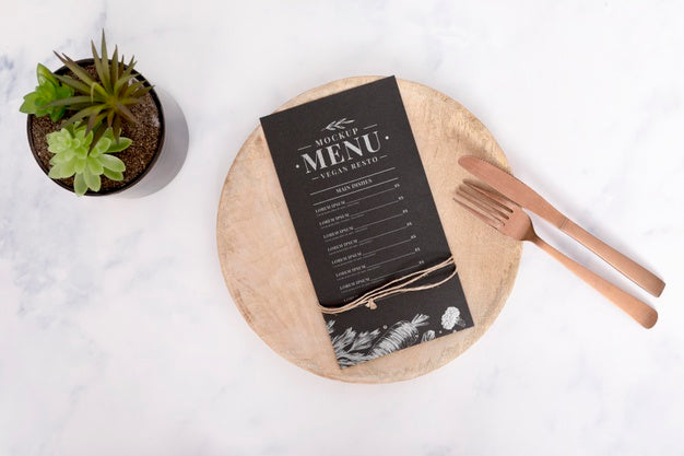 Food Menu Concept Mock-Up Psd