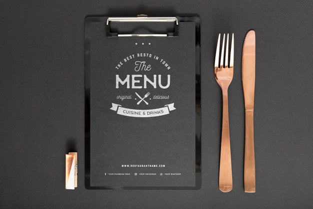 Food Menu Concept Mock-Up Psd