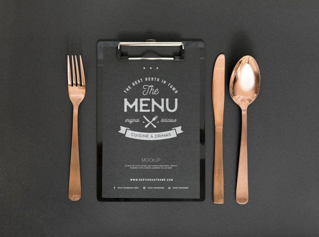 Food Menu Concept Mock-Up Psd