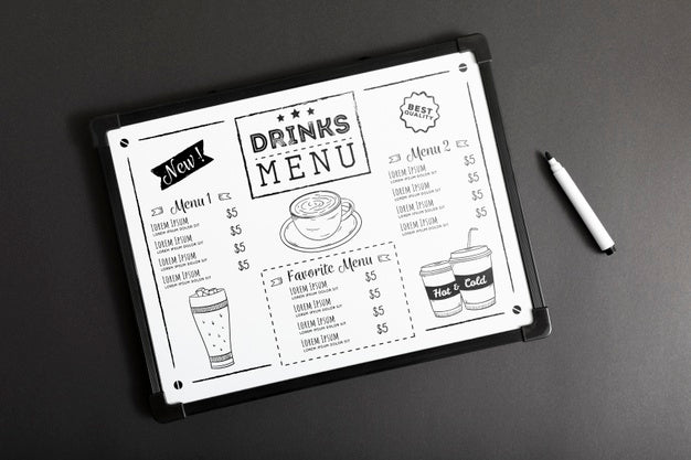 Food Menu Concept Mock-Up Psd
