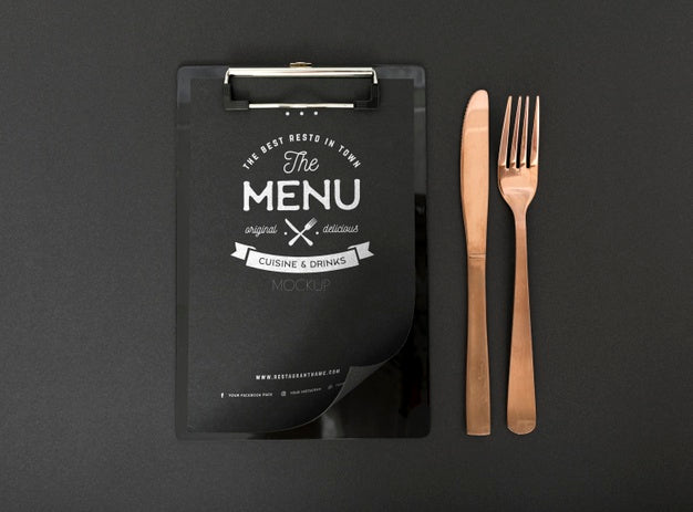 Food Menu Concept Mock-Up Psd