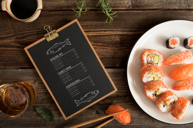 Food Menu Concept Mock-Up Psd