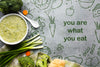 Food Message And Organing Vegetables Psd