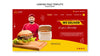 Food Online Concept Landing Page Mock-Up Psd
