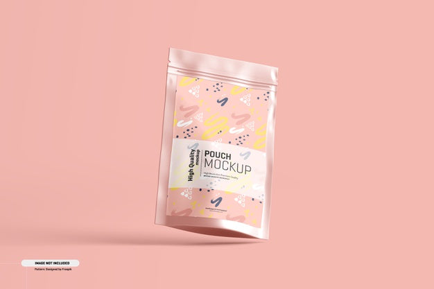 Food Supplement Pouch Packaging Mockup Psd