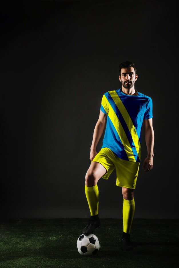 Football Player Posing Psd