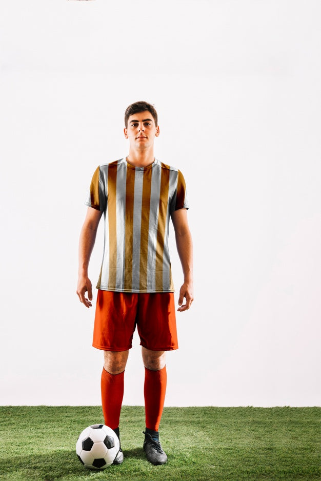 Football Player Posing Psd